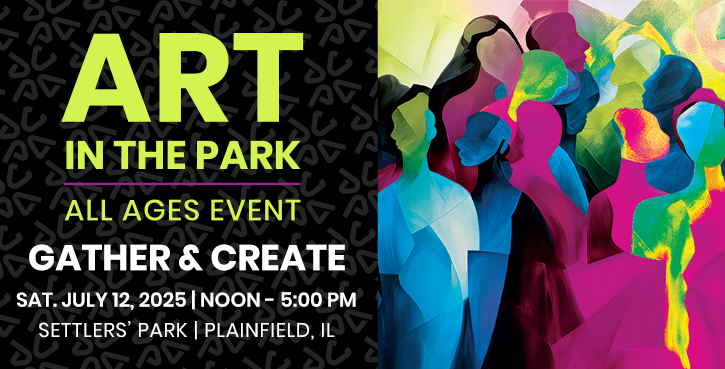 Art in the Park July 12, 2025 at Setters' Park in Plainfield, Illinois – All ages event