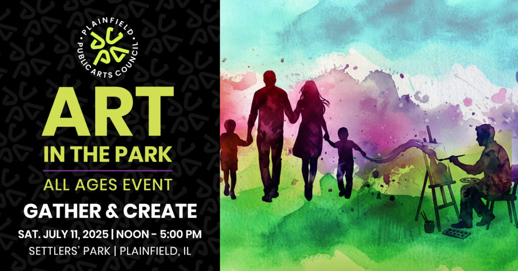 Art in the Park July 11, 2026 at Setters' Park in Plainfield, Illinois – All ages event