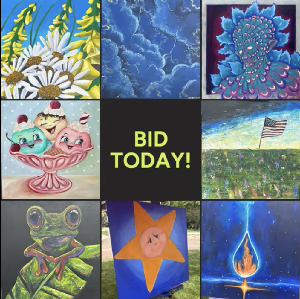 Bid on Art from Local Artists painted live at Art in the Park 2026 in Plainfield, IL